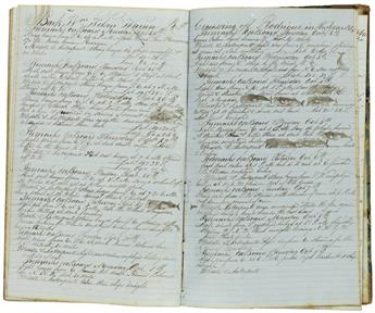 (WHALING.) Taber, Alida. Diary kept by the wife of a whaling captain, including two whaling expeditions.
